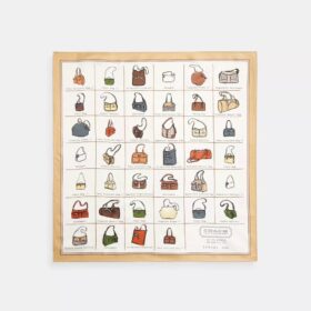 Zijden bandana met Coach Originals-catalogusprint