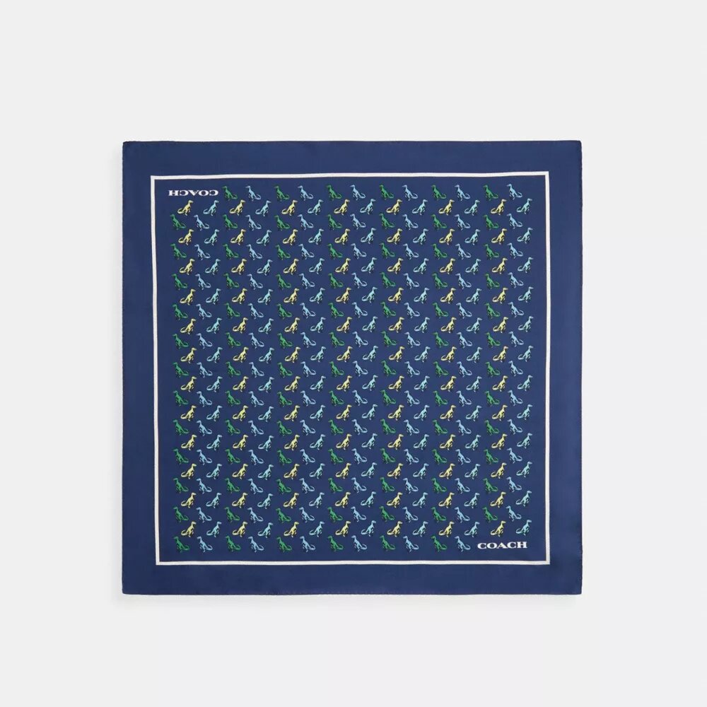 Zijden bandana met T-Rex-print