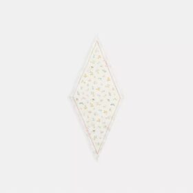 Zijden diamantsjaal met bloemenprint