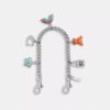Zilveren Swagger-ketting met bedels
