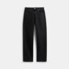 Zwarte tapered jeans van biologisch katoen